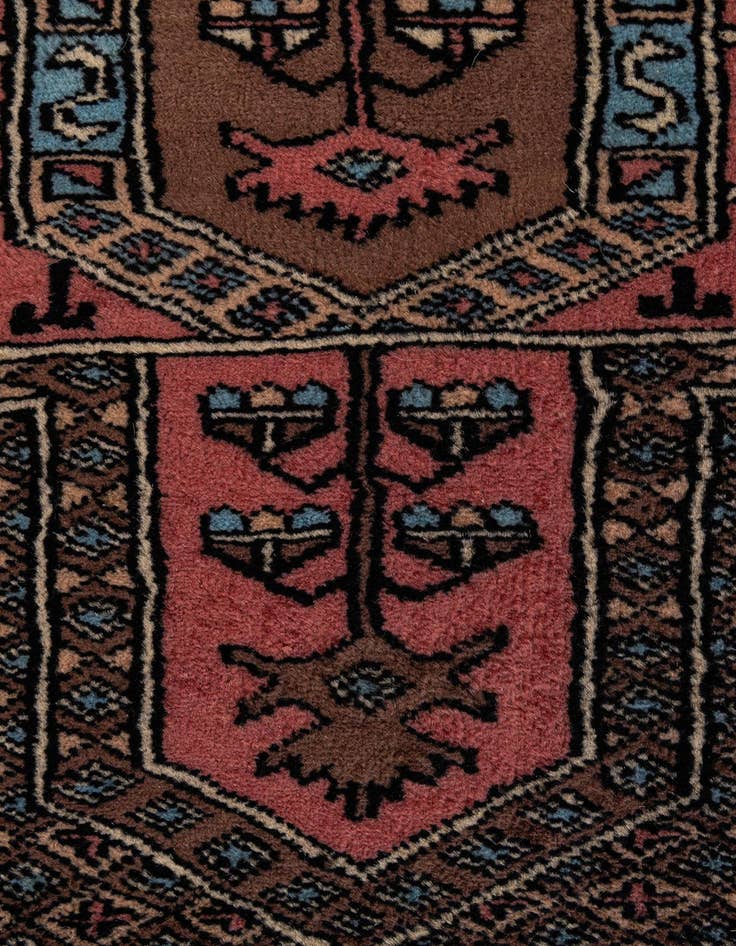Detail image of  4' 4 x 6' 6  Hand Knotted Bokhara Oriental Wool Rug