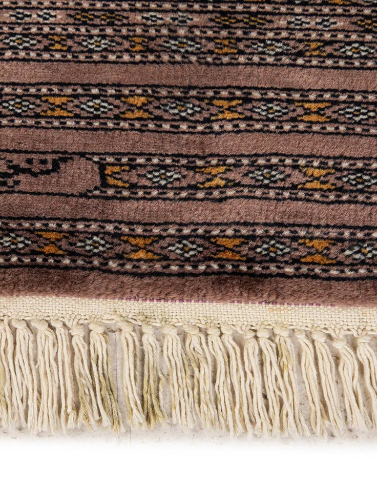 Detail image of  4' 3 x 6'  Hand Knotted Bokhara Oriental Wool Rug