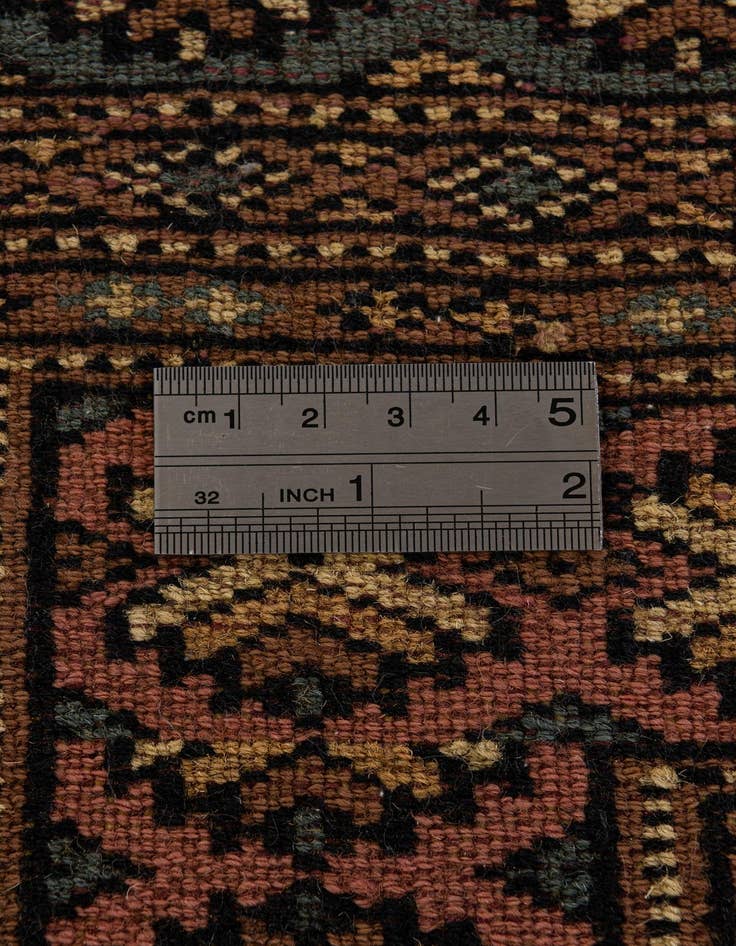 Detail image of  4' 2 x 6' 4  Hand Knotted Bokhara Oriental Wool Rug