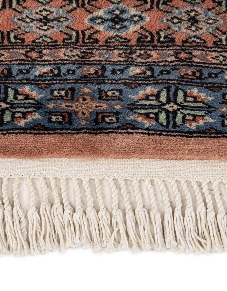Detail image of  4' 3 x 6'  Hand Knotted Bokhara Oriental Wool Rug