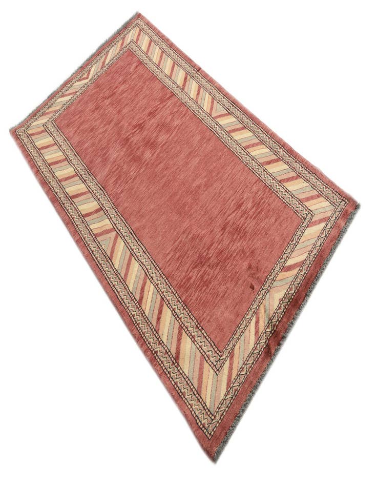 Detail image of  3' 2 x 5' 3  Hand Knotted Kashkuli Gabbeh Oriental Wool Rug