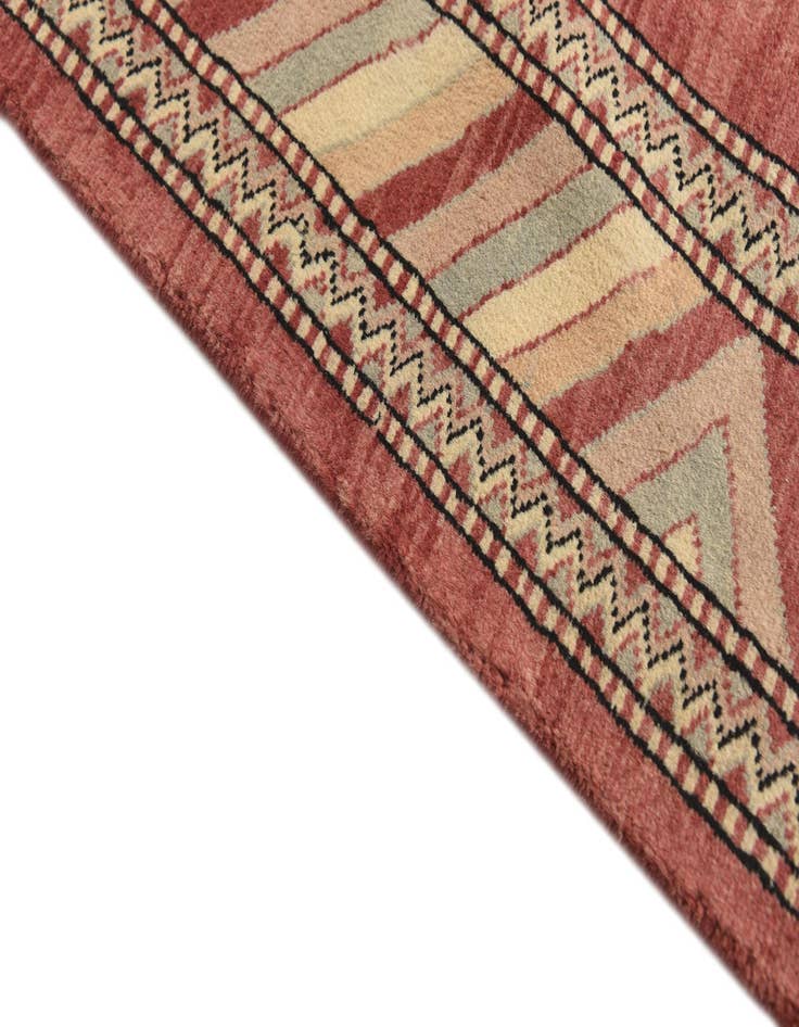 Detail image of  3' 2 x 5' 3  Hand Knotted Kashkuli Gabbeh Oriental Wool Rug