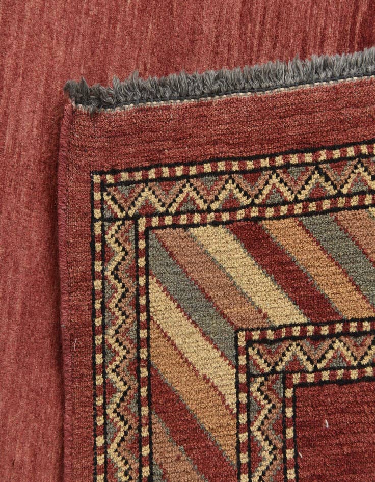 Detail image of  3' 2 x 5' 3  Hand Knotted Kashkuli Gabbeh Oriental Wool Rug