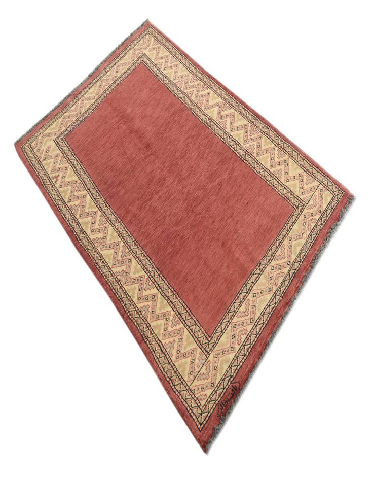 Detail image of  3' 2 x 5' 8  Hand Knotted Kashkuli Gabbeh Oriental Wool Rug