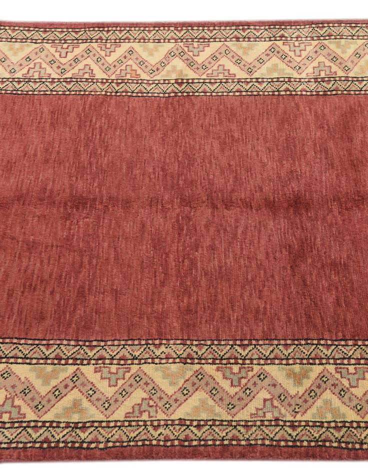 Detail image of  3' 2 x 5' 8  Hand Knotted Kashkuli Gabbeh Oriental Wool Rug