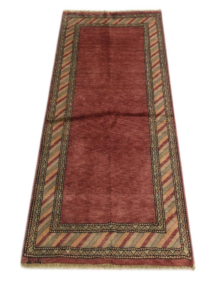 Detail image of  3' 2 x 4' 9  Hand Knotted Kashkuli Gabbeh Oriental Wool Rug