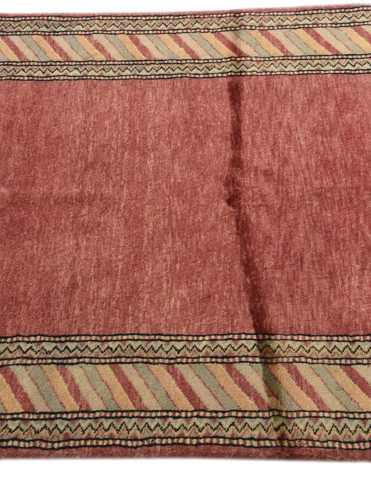 Detail image of  3' 2 x 4' 9  Hand Knotted Kashkuli Gabbeh Oriental Wool Rug