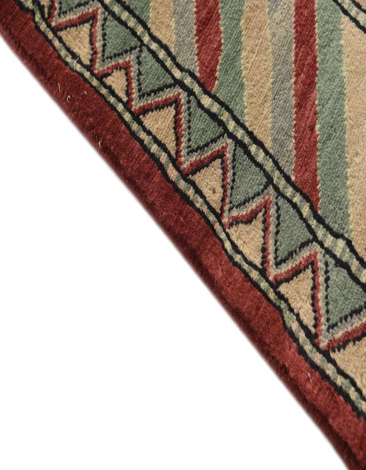 Detail image of  3' 2 x 5' 1  Hand Knotted Kashkuli Gabbeh Oriental Wool Rug