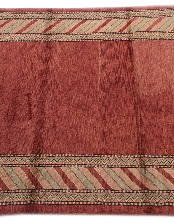 Detail image of  3' 2 x 5' 7  Hand Knotted Kashkuli Gabbeh Oriental Wool Rug