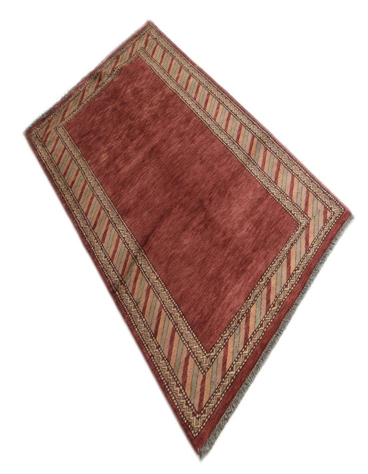 Detail image of  3' 3 x 5' 2  Hand Knotted Kashkuli Gabbeh Oriental Wool Rug