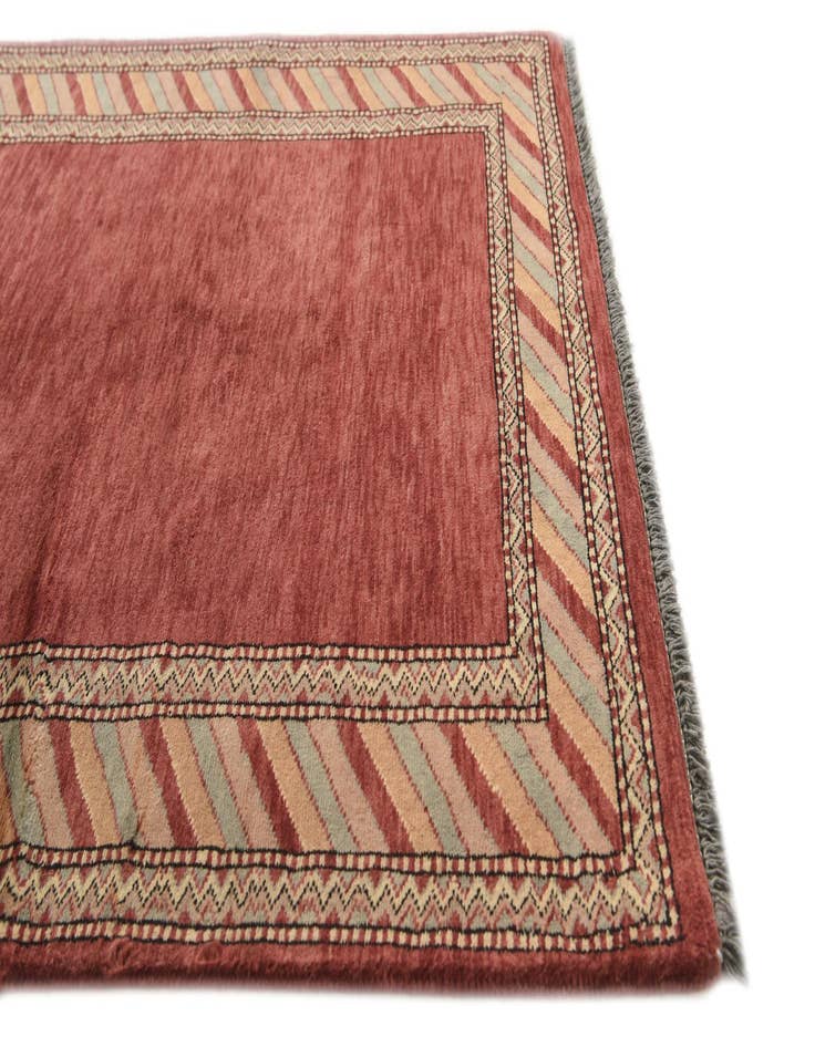 Detail image of  3' 3 x 5' 2  Hand Knotted Kashkuli Gabbeh Oriental Wool Rug