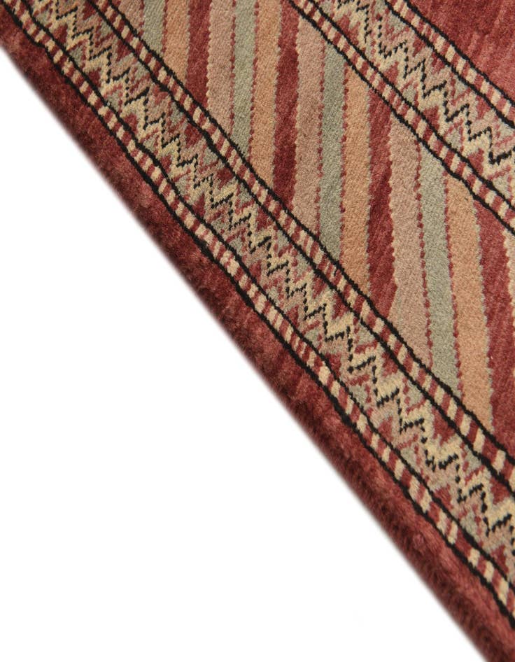 Detail image of  3' 3 x 5' 2  Hand Knotted Kashkuli Gabbeh Oriental Wool Rug