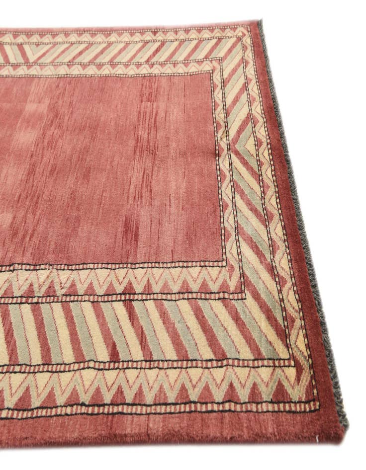 Detail image of  3' 2 x 5' 2  Hand Knotted Kashkuli Gabbeh Oriental Wool Rug