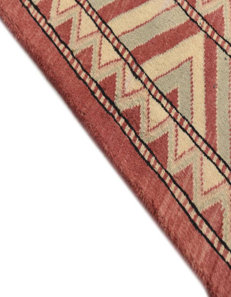 Detail image of  3' 2 x 5' 2  Hand Knotted Kashkuli Gabbeh Oriental Wool Rug