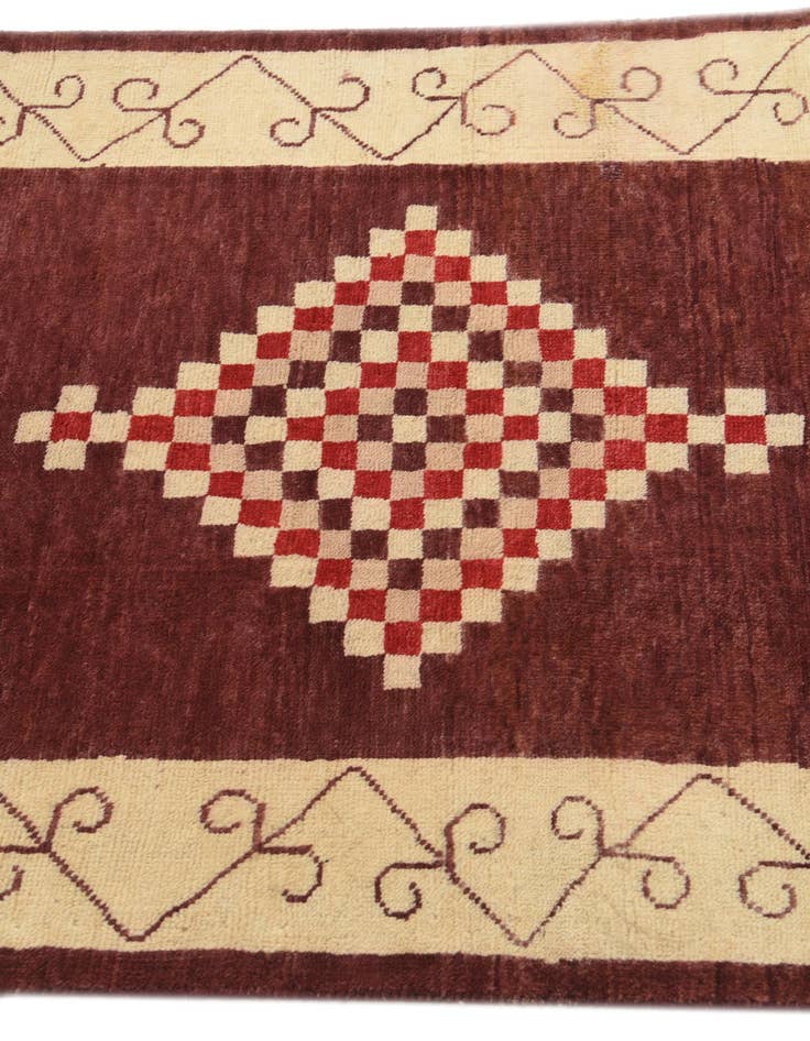 Detail image of  3' 1 x 4' 10  Hand Knotted Kashkuli Gabbeh Oriental Wool Rug