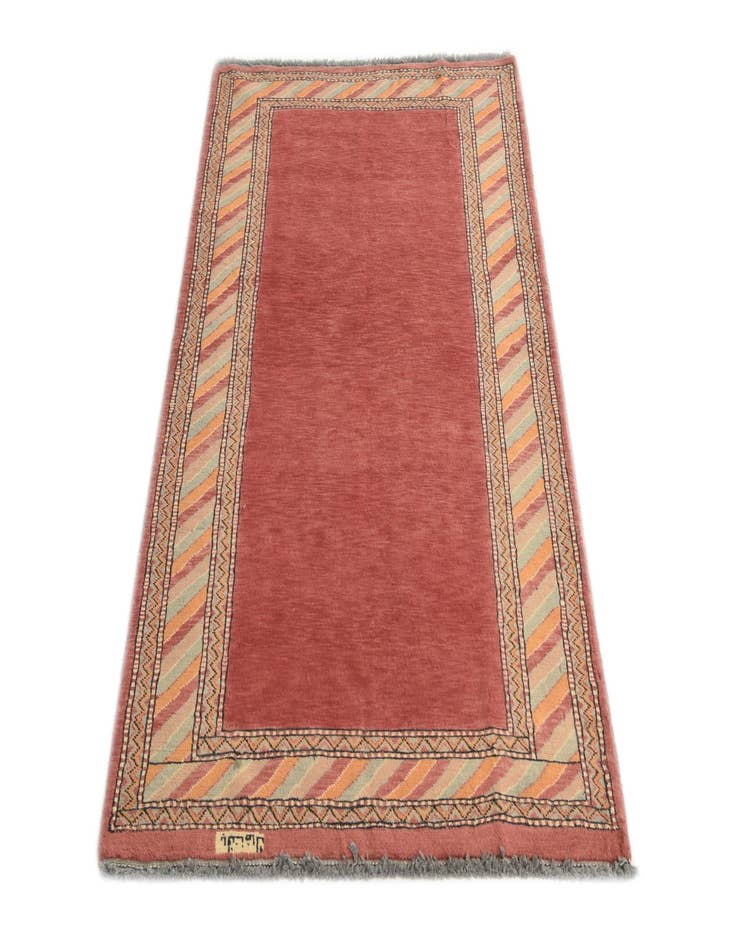 Detail image of  3' 2 x 4' 10  Hand Knotted Kashkuli Gabbeh Oriental Wool Rug