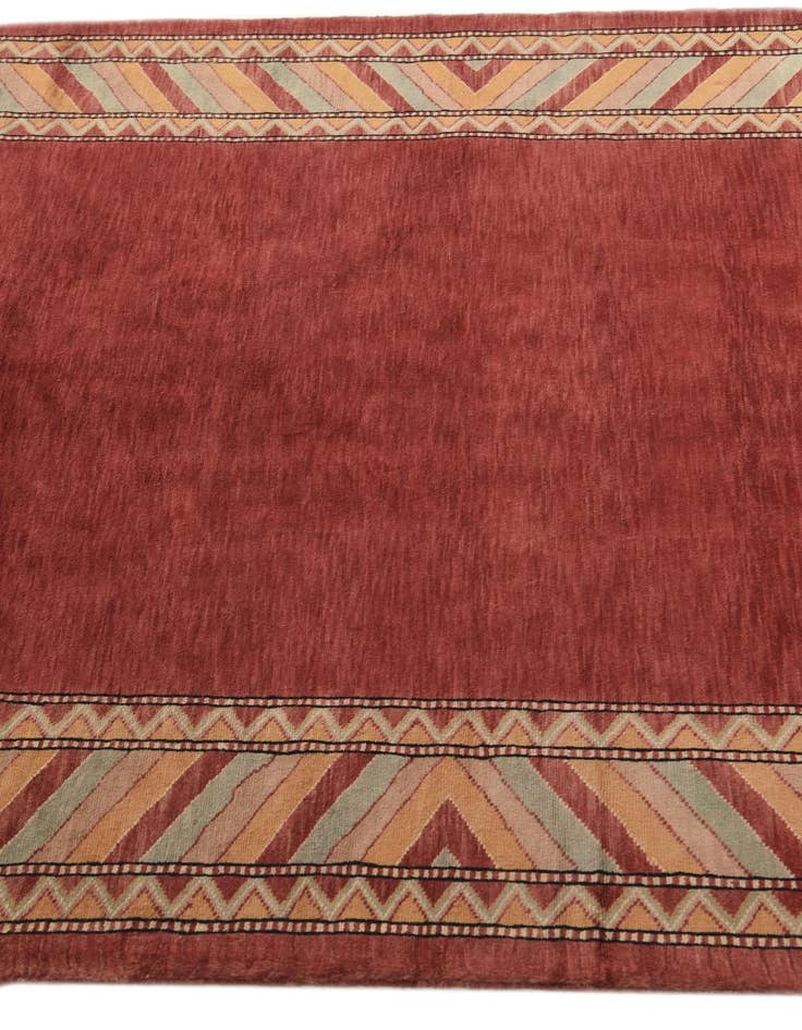 Detail image of  4' 3 x 6' 2  Hand Knotted Kashkuli Gabbeh Oriental Wool Rug