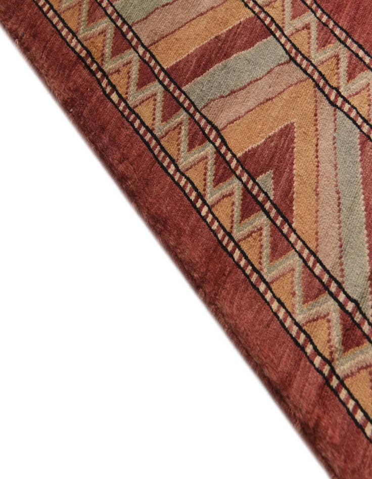 Detail image of  4' 3 x 6' 2  Hand Knotted Kashkuli Gabbeh Oriental Wool Rug