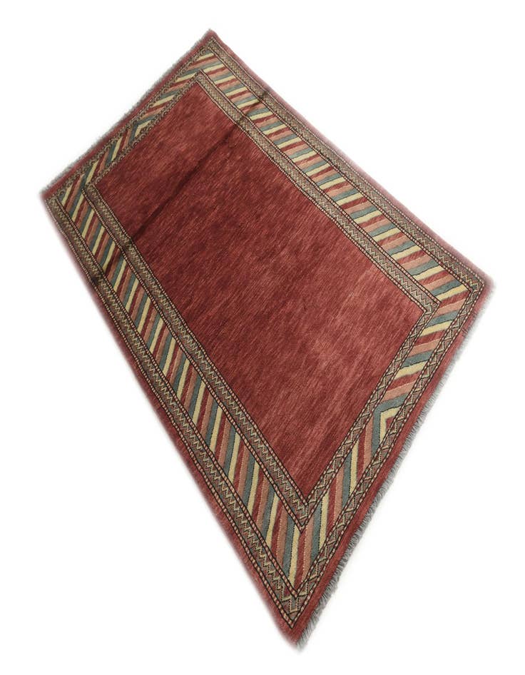 Detail image of  3' 2 x 5'  Hand Knotted Kashkuli Gabbeh Oriental Wool Rug