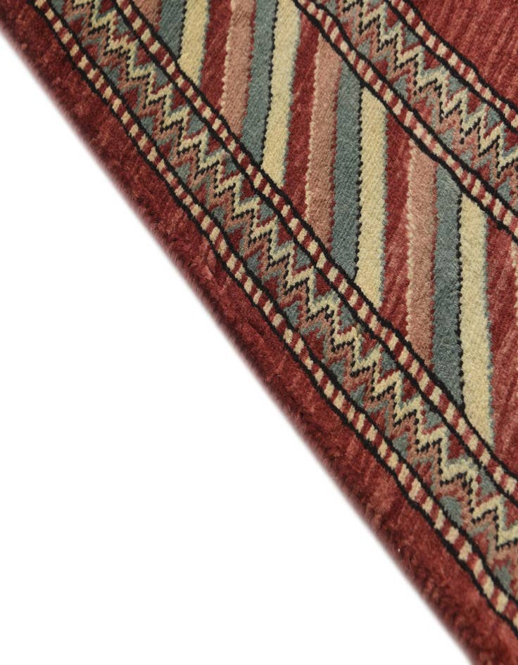 Detail image of  3' 2 x 5'  Hand Knotted Kashkuli Gabbeh Oriental Wool Rug