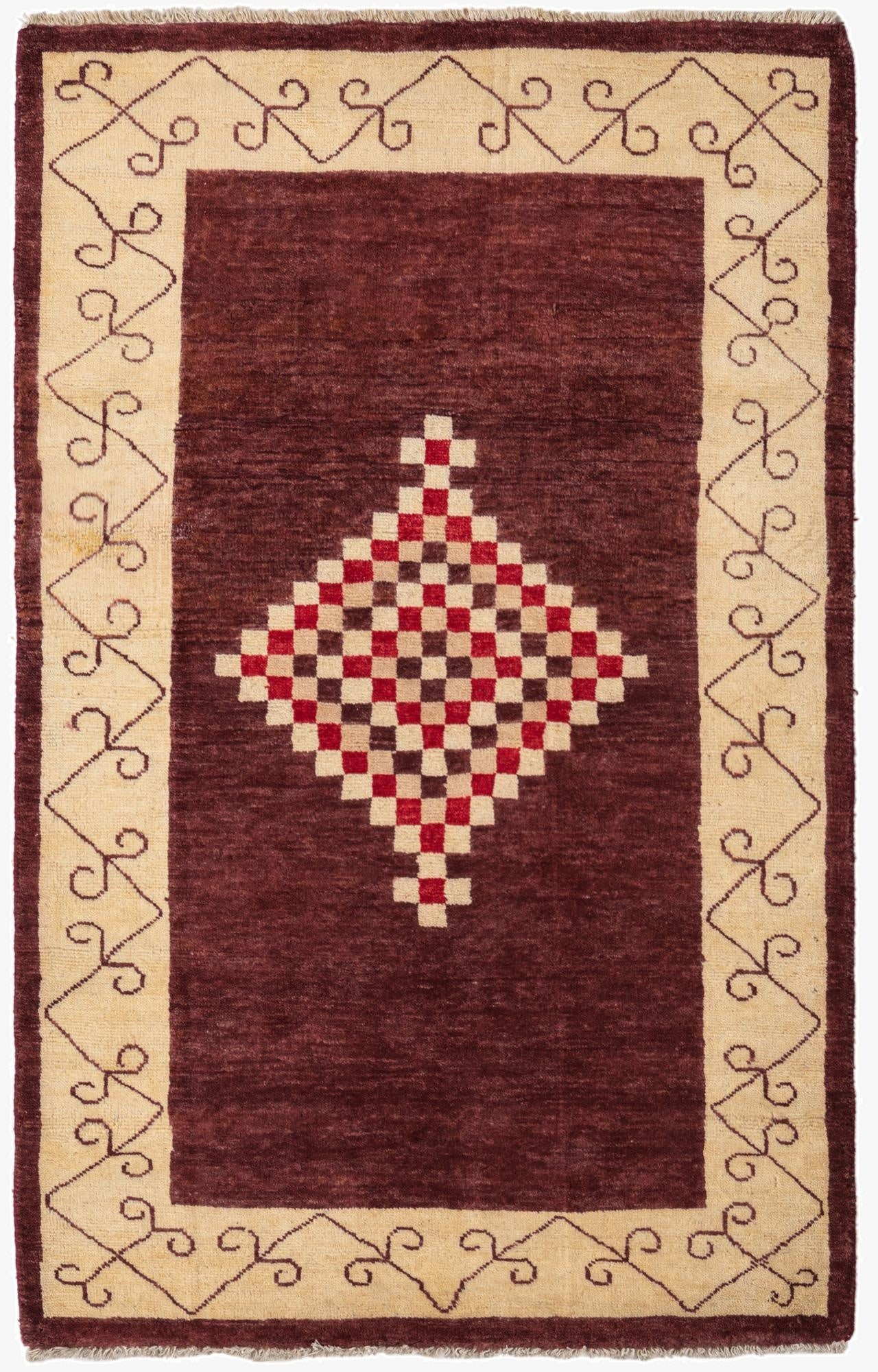  3' 1 x 4' 10  Hand Knotted Kashkuli Gabbeh Oriental Wool Rug