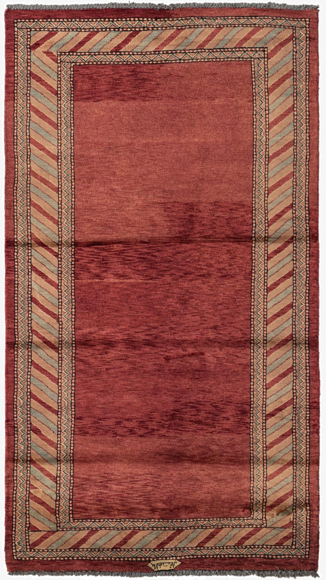  3' 2 x 5' 7  Hand Knotted Kashkuli Gabbeh Oriental Wool Rug
