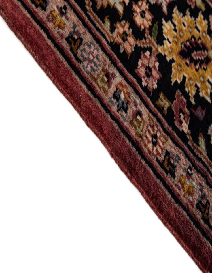 Detail image of  4' 3 x 6' 1  Hand Knotted Kashmir Oriental Wool Rug