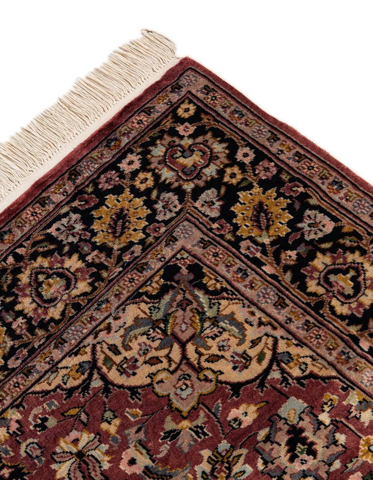 Detail image of  4' 3 x 6' 1  Hand Knotted Kashmir Oriental Wool Rug