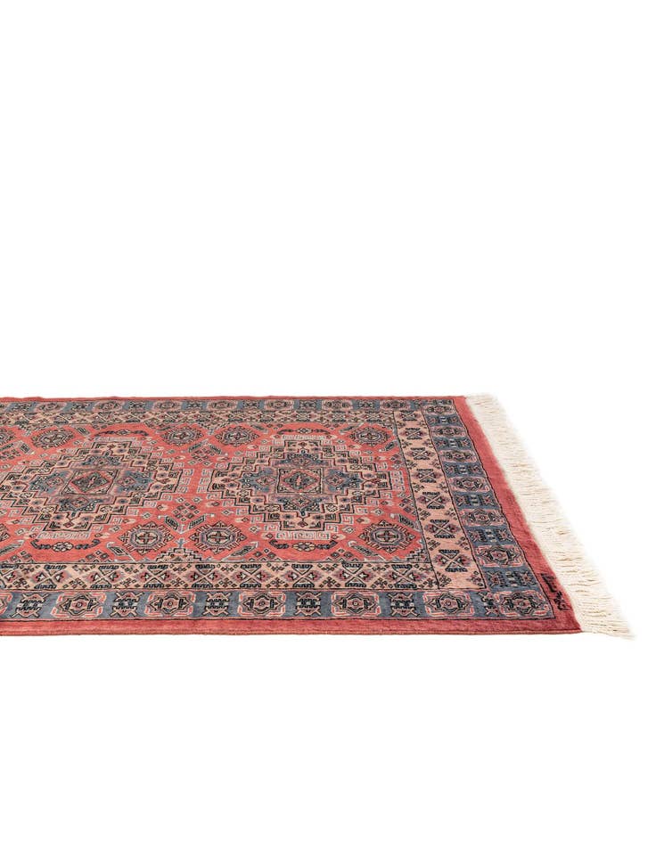 Detail image of  4' 3 x 5' 7  Hand Knotted Kazak Oriental Wool Rug