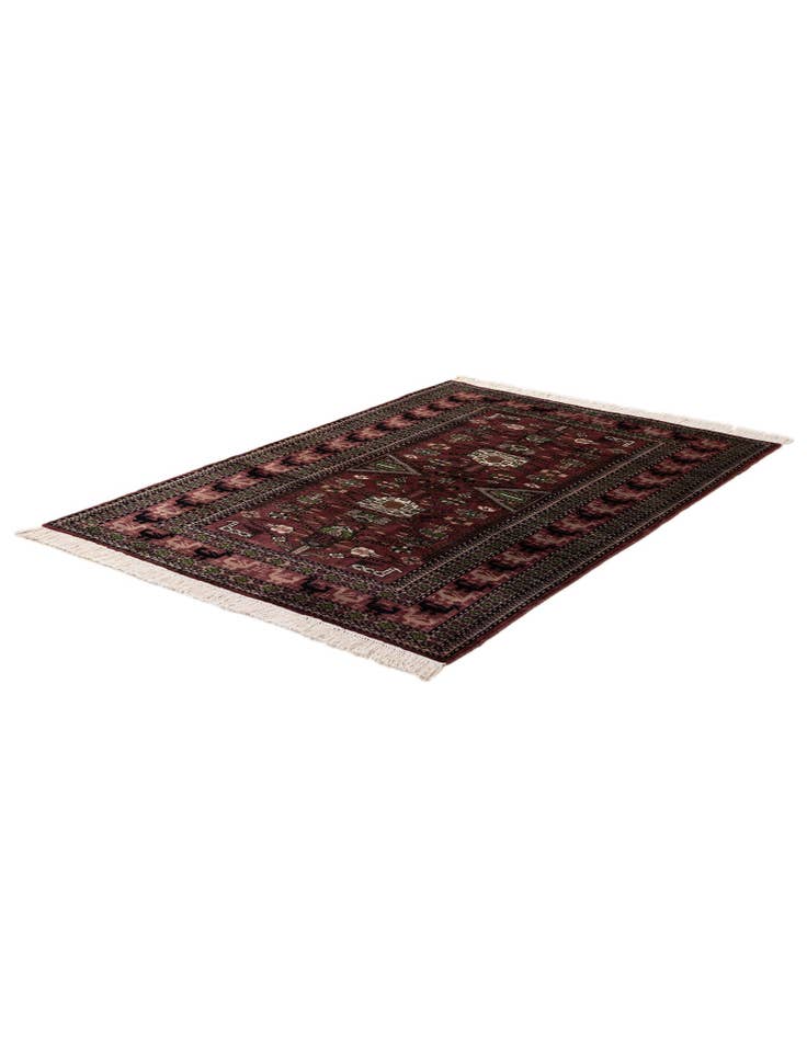 Detail image of  4' 3 x 6' 1  Hand Knotted Lahour Oriental Rug