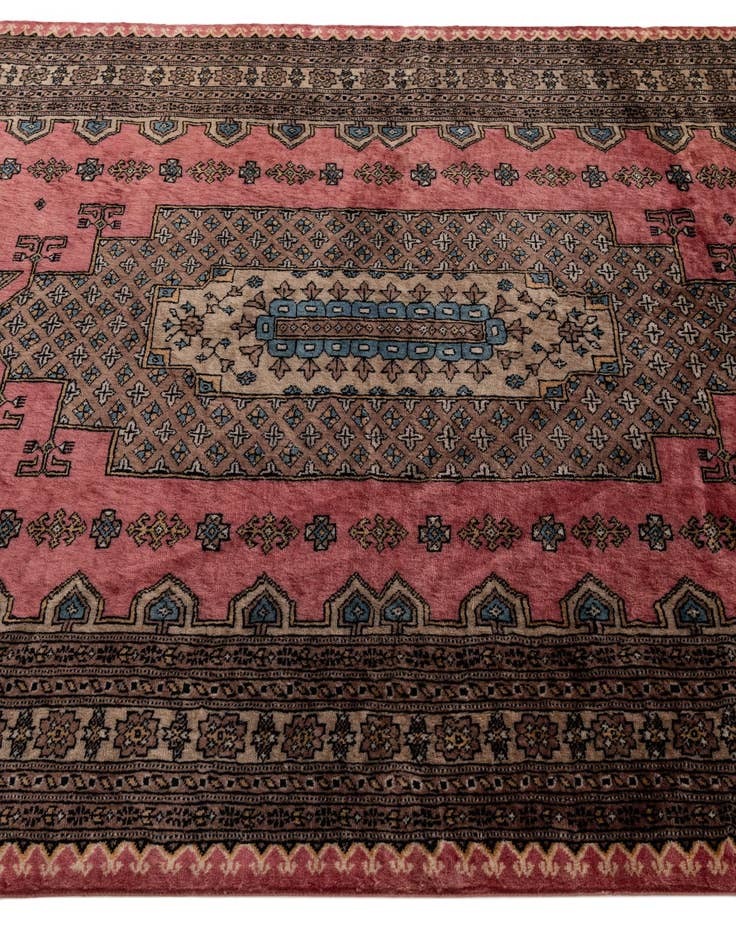 Detail image of  5' 3 x 7' 7  Hand Knotted Lahour Oriental Wool Rug
