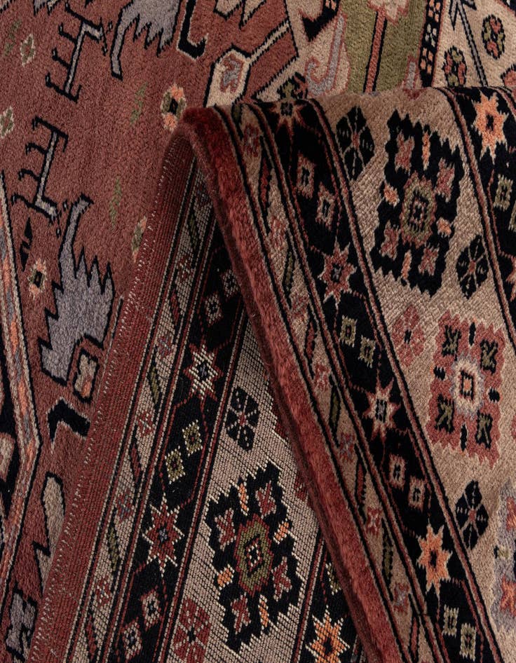 Detail image of  6' 8 x 9' 11  Hand Knotted Lahour Oriental Wool Rug
