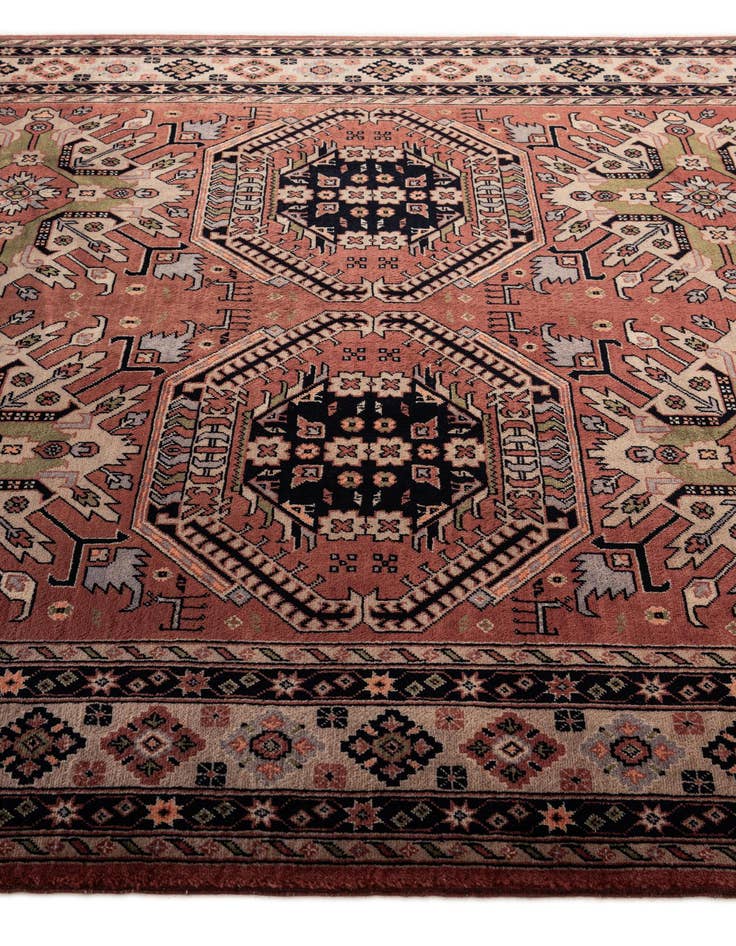 Detail image of  6' 8 x 9' 11  Hand Knotted Lahour Oriental Wool Rug