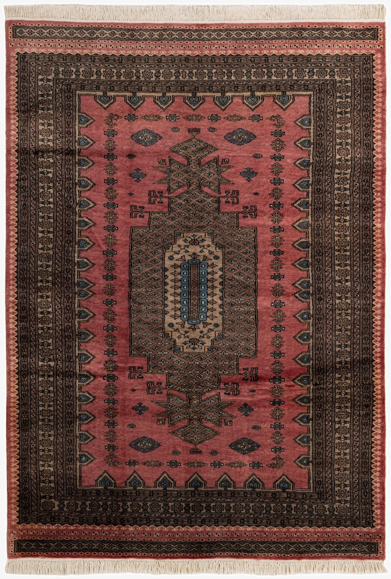  5' 3 x 7' 7  Hand Knotted Lahour Oriental Wool Rug