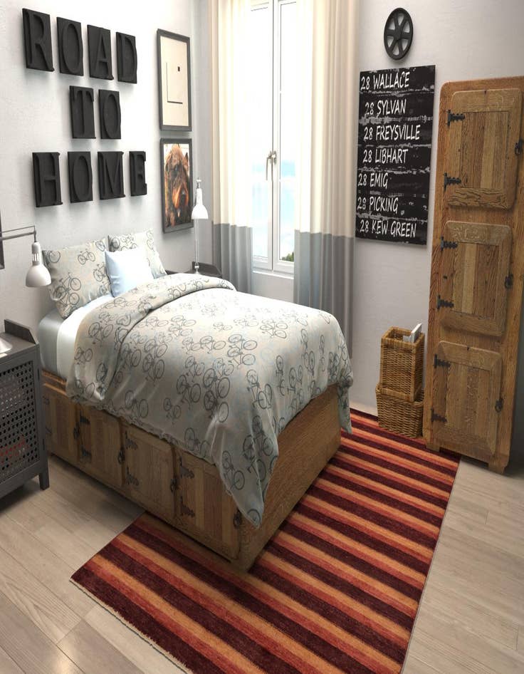 Detail image of  5' 5 x 7' 10  Hand Knotted Modern Ziegler Rug