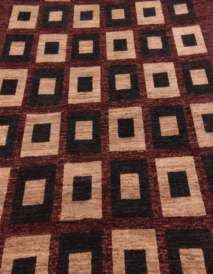 Detail image of  6' 9 x 9' 10  Hand Knotted Modern Ziegler Oriental Rug