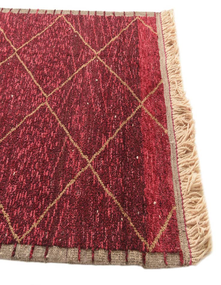 Detail image of  5' 3 x 8' 7  Hand Knotted Moroccan Wool Rug