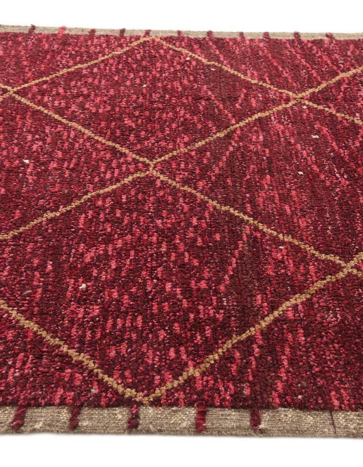 Detail image of  5' 3 x 8' 7  Hand Knotted Moroccan Wool Rug
