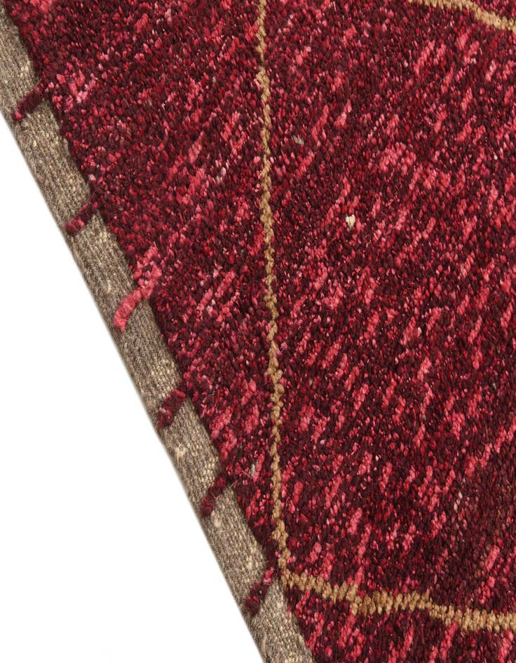 Detail image of  5' 3 x 8' 7  Hand Knotted Moroccan Wool Rug