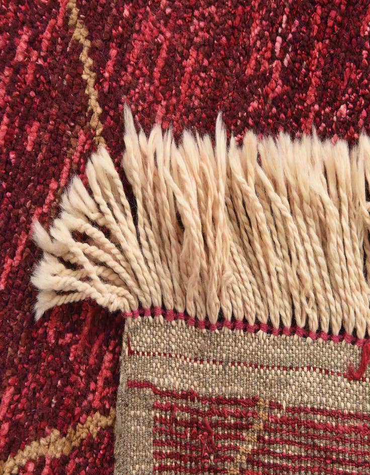 Detail image of  5' 3 x 8' 7  Hand Knotted Moroccan Wool Rug