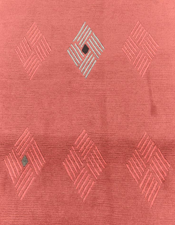 Detail image of  4' x 6'  Hand Knotted Nepal Wool Rug