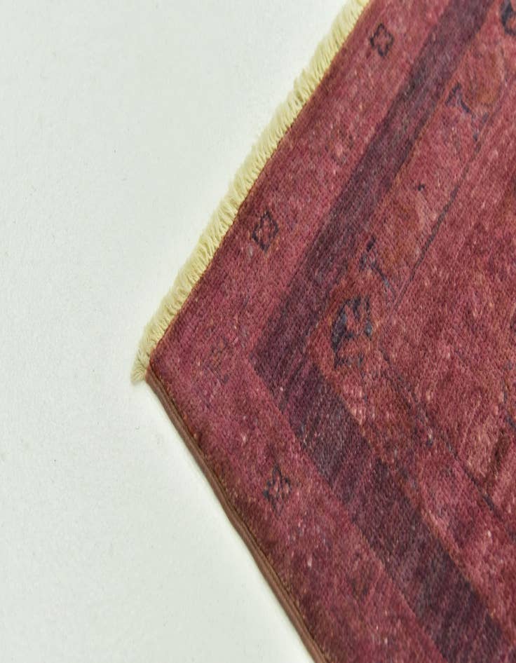 Detail image of  5' 8 x 8' 5  Hand Knotted Over-Dyed Ziegler Rug