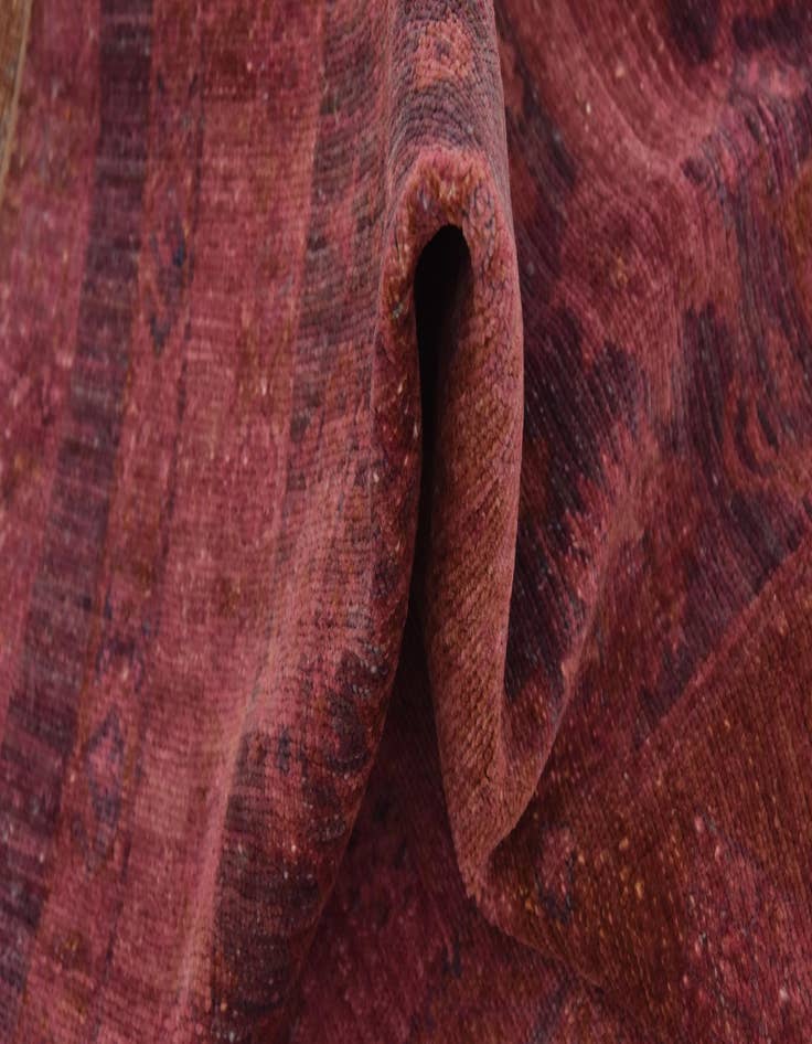 Detail image of  5' 8 x 8' 5  Hand Knotted Over-Dyed Ziegler Rug