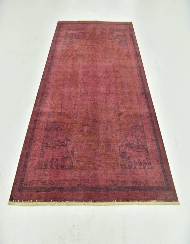 Detail image of  5' 8 x 8' 5  Hand Knotted Over-Dyed Ziegler Rug