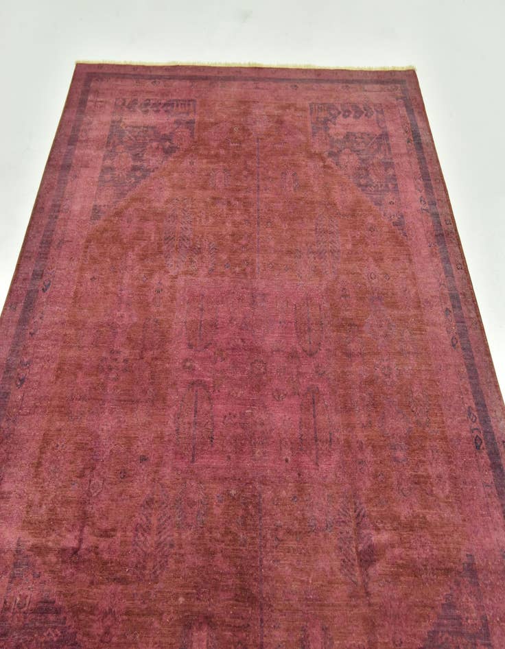 Detail image of  5' 8 x 8' 5  Hand Knotted Over-Dyed Ziegler Rug