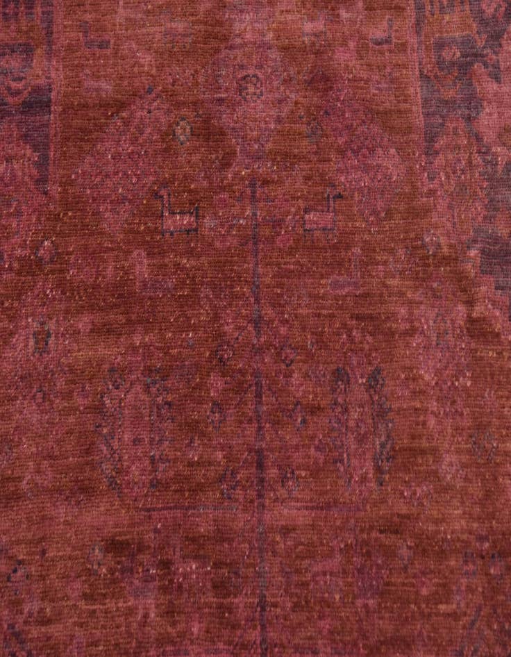 Detail image of  5' 8 x 8' 5  Hand Knotted Over-Dyed Ziegler Rug
