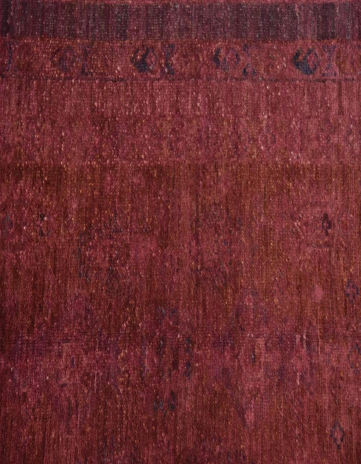 Detail image of  5' 8 x 8' 5  Hand Knotted Over-Dyed Ziegler Rug