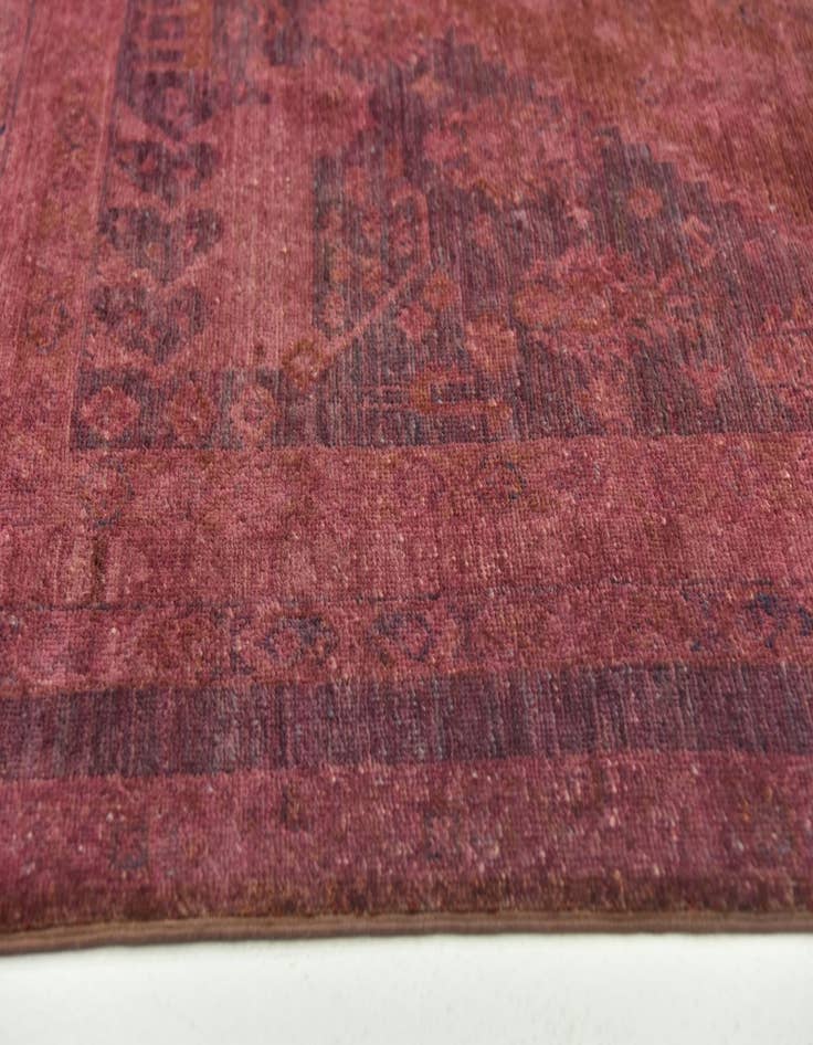 Detail image of  5' 8 x 8' 5  Hand Knotted Over-Dyed Ziegler Rug