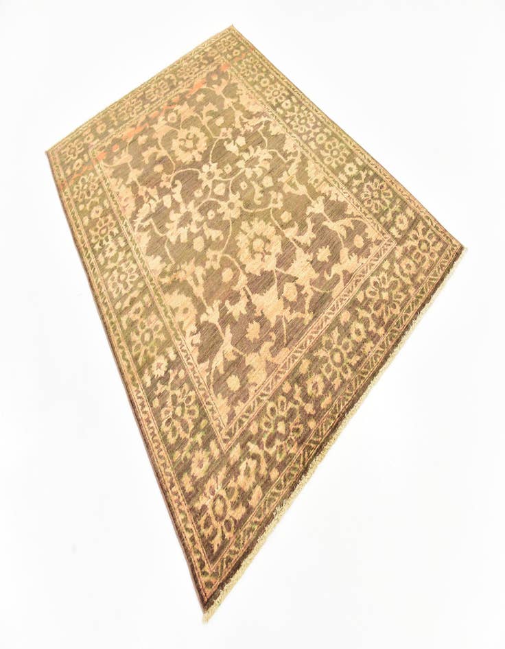 Detail image of  5' x 6' 7  Hand Knotted Peshawar Ziegler Rug