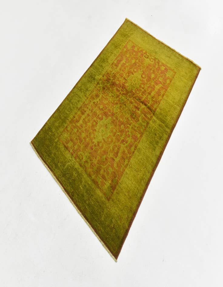 Detail image of  3' 4 x 5'  Hand Knotted Peshawar Ziegler Oriental Rug